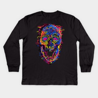 Skull Kid Draw Kids Long Sleeve T-Shirt